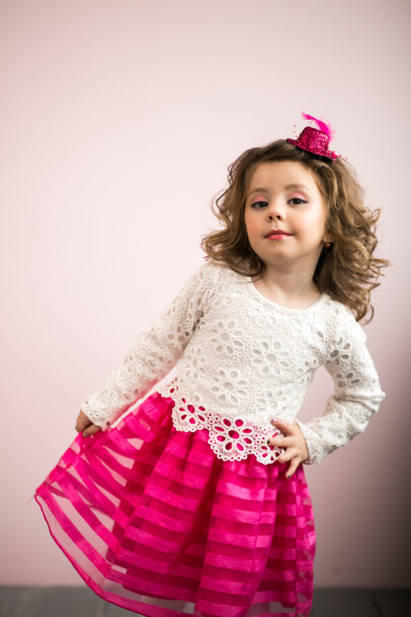 Jupe Rose Fille (5-6 ans) – Douceur & Mode Éthique